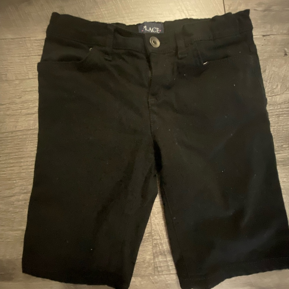 Children’s Place girls black shorts.